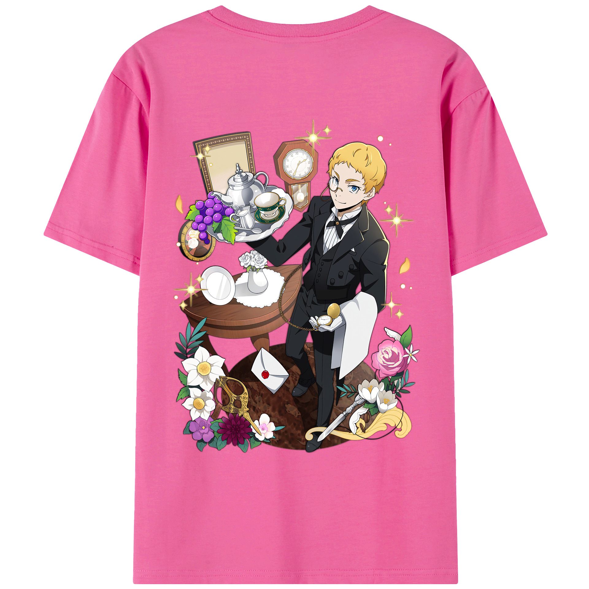 （画像用） 文豪ストレイドッグス Bungo Stray Dogs レディース半袖Tシャツ(バックプリント)